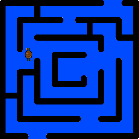 Maze Rush Game Logo